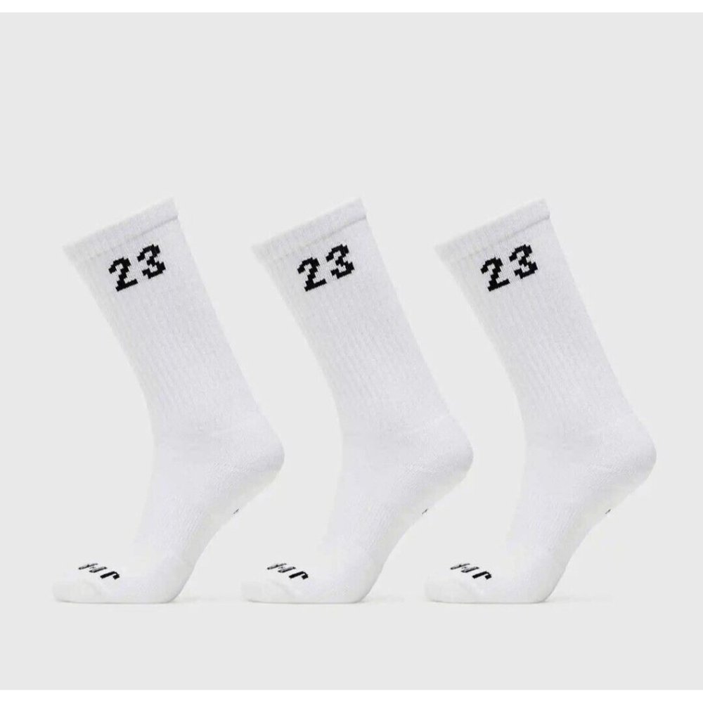 Nike Jordan Essential Crew 3 Pack Socks Dri-Fit White  Men